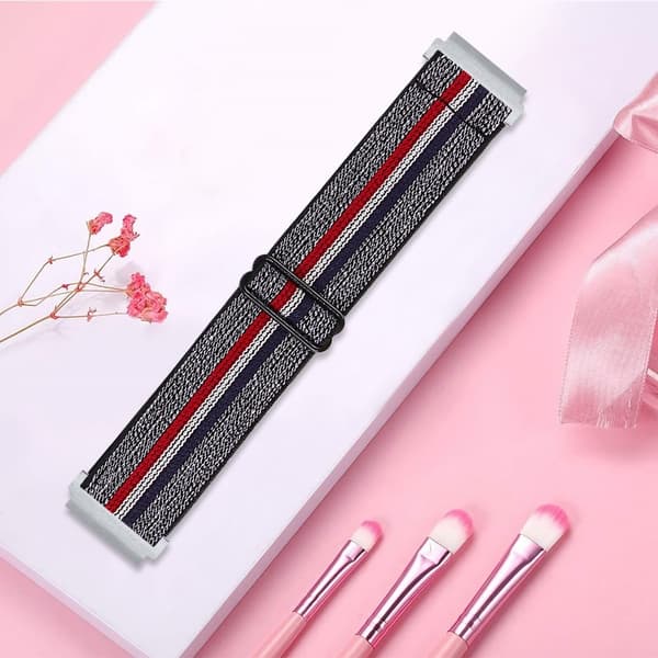 Huawei Watch 4 Pro / Watch GT 3 / 2 46mm Nylon Watch Band 22mm Quick Release Replacement Elastic Watch Strap Multicolor