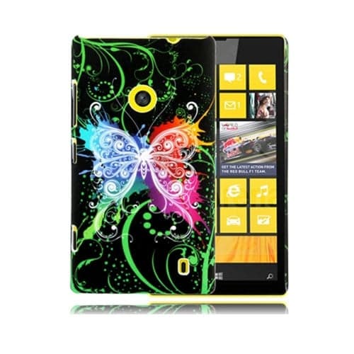 Valentine (Svart Sommerfugl) Nokia Lumia 520 Etui Multicolor