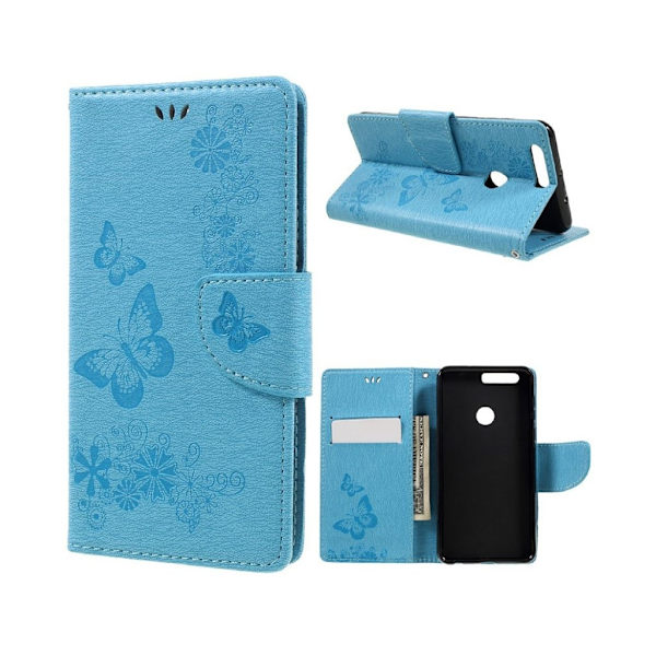 Huawei Honor 8 holdbart silicone-etui - Blå Blue