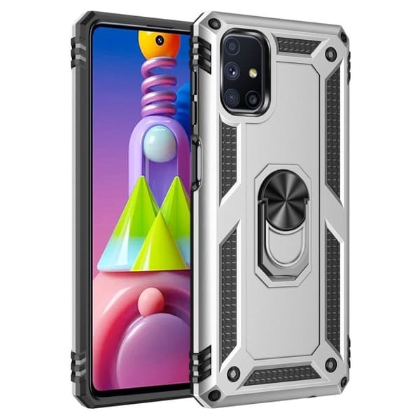 Bofink Combat Samsung Galaxy M51 skal - Silver/Grå Silvergrå