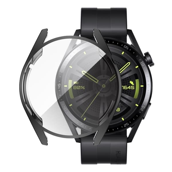 Huawei Watch GT 3 (46mm) TPU-cover - Sort Transparent