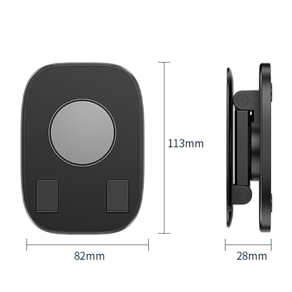 Universal justerbar, sammenleggbar telefonholder - Hvit White