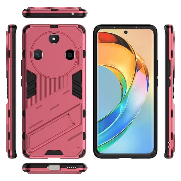 Stöttåligt Honor X50 hybridskal - Rosa Rosa