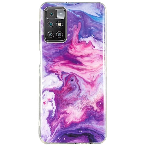 Marble Xiaomi Redmi Note 11 / 10 Prime / 10 Etui - Rød Multicolor