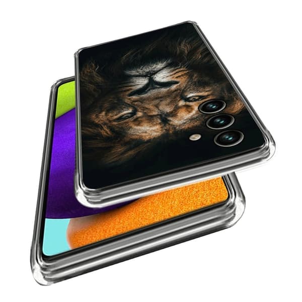 Deco Samsung Galaxy A25 skal - Nattlig Tiger Lila