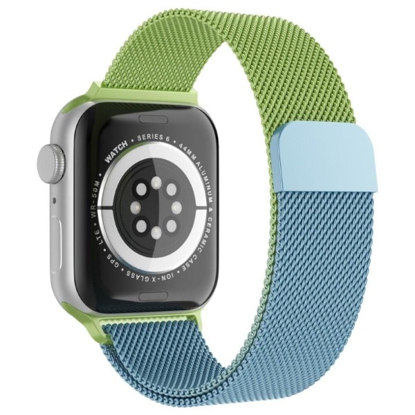 Apple Watch (45mm) gradient milanese fine mesh watch strap - Gra Multicolor