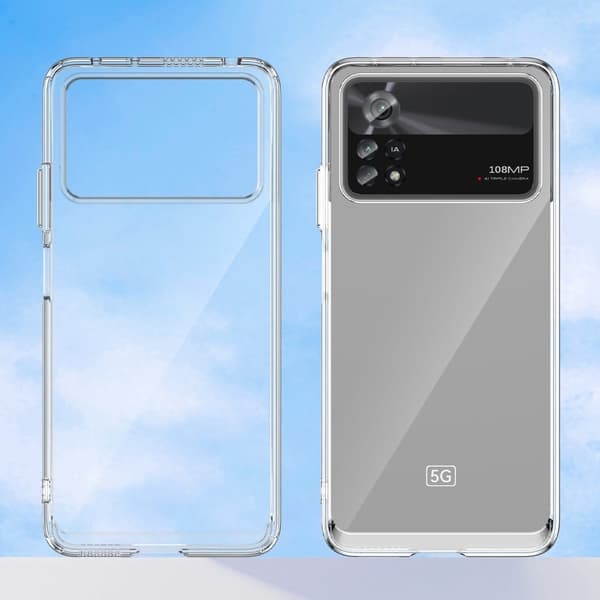 Xiaomi Poco X4 Pro 5G älykäs akryylikansi - Läpinäkyvä Transparent
