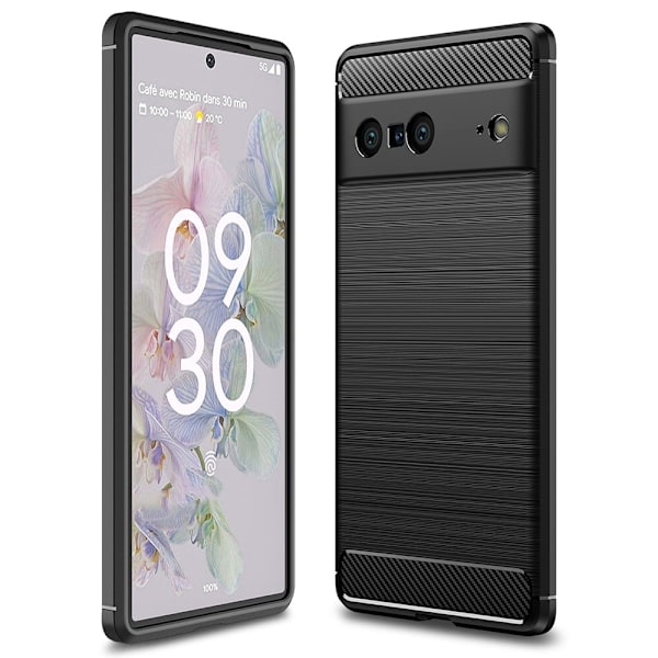Carbon Flex Google Pixel 7 cover - Sort Black