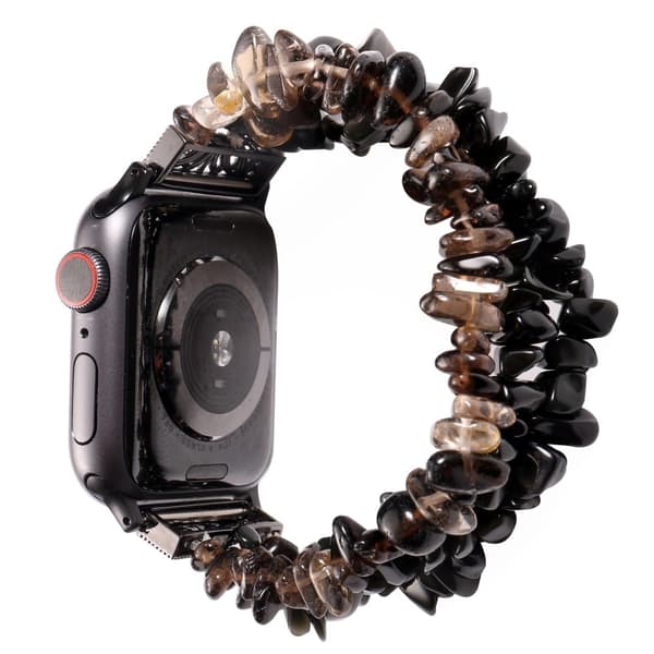 Apple Watch (45mm) luonnonkivet - Musta Black