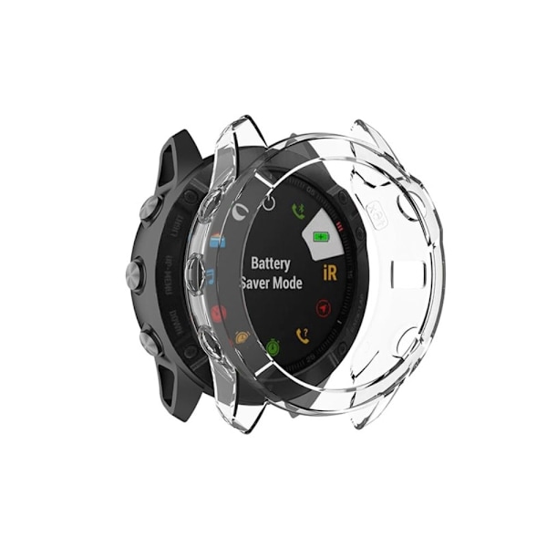 Garmin Fenix 6X / 6X Pro läpinäkyvä suojus - Läpinäkyvä Transparent