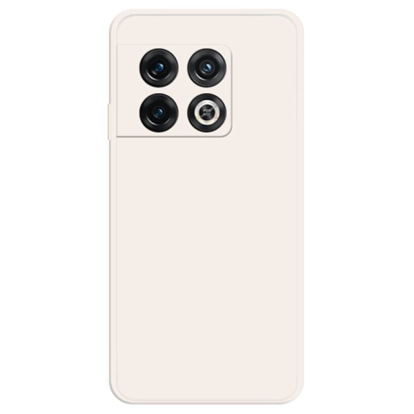 Beveled anti-drop rubberized cover for OnePlus 10 Pro - Beige Brun