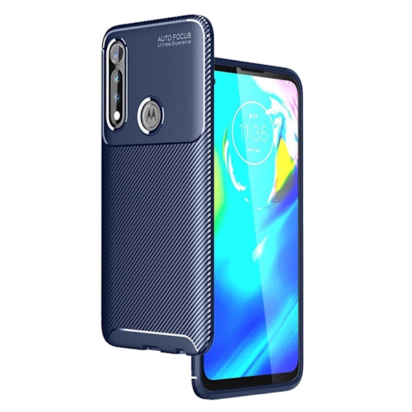 Carbon Shield Motorola Moto G Power skal - Blå Blå
