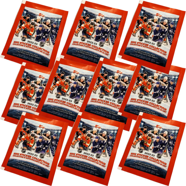 NHL Hockey Stickers 2022-23 - Klisterbilder - 10 Paket