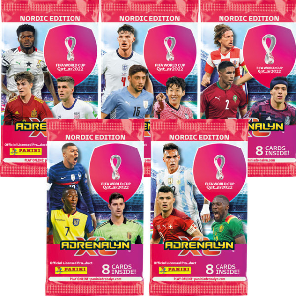 Fotbollskort - 5st Paket Panini World Cup 2022 Nordic Edition 6139 | Fyndiq