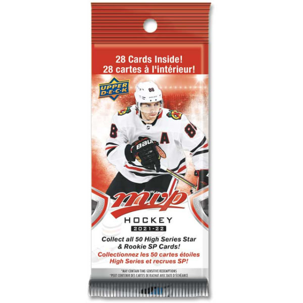 Hockeykort NHL -1st Fat Pack 2021-22 Upper Deck MVP (28 kort)