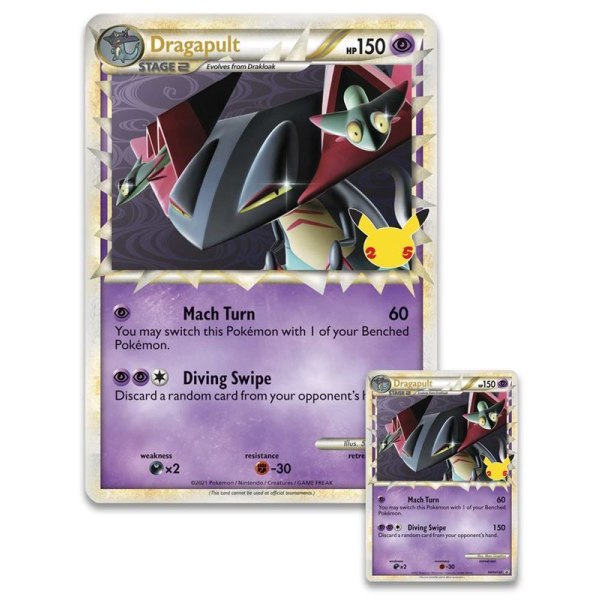 Pokémon Promo glitterkort x 2: Dragapult Prime Pokemonkort