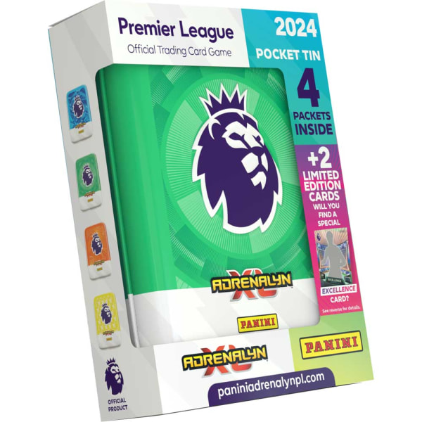 Fotbollskort - Pocket / Mini Tin Panini Premier League 2024 [Färg på tinen varierar]