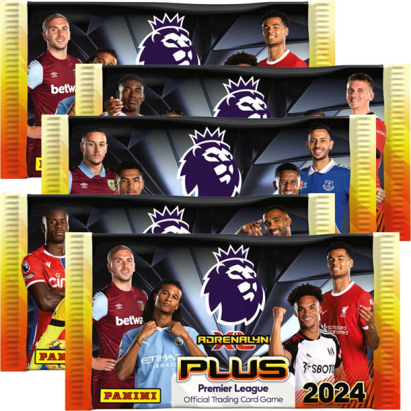 Fotbollskort - 5st Paket Panini Premier League PLUS 2024