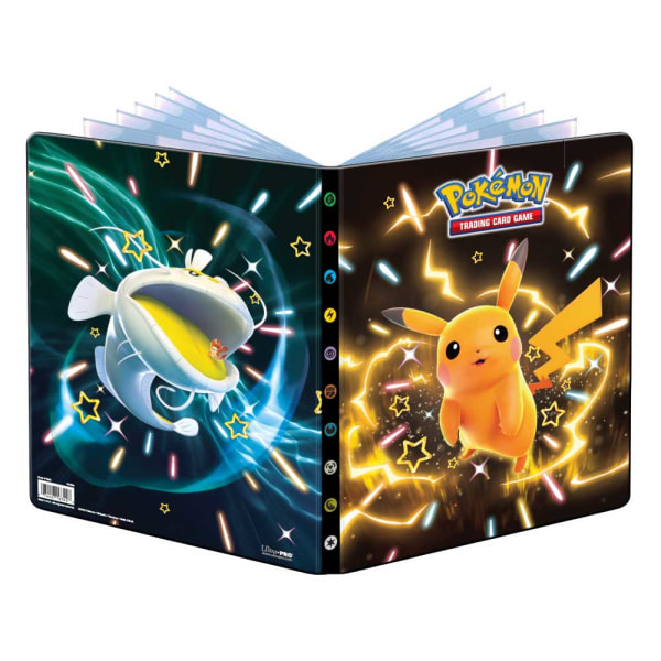 Pokémon Pärm A4, Paldean Fates (Pikachu) -  9 Pocket (Rymmer 126-252 kort)