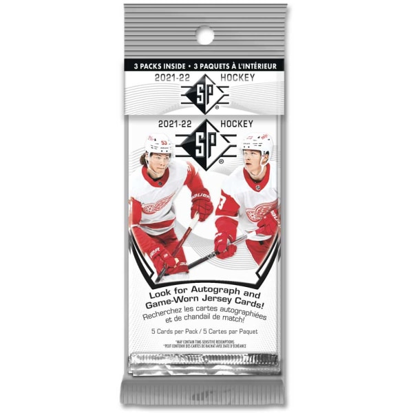 Hockeykort - Hanger Pack (Innehållande 3 paket) 2021-22 Upper Deck SP Retail NHL