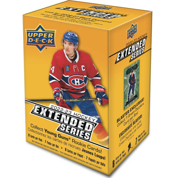 Hockeykort - Hel Blaster Box 2022-23 Upper Deck Extended Series Retail [7 Paket]