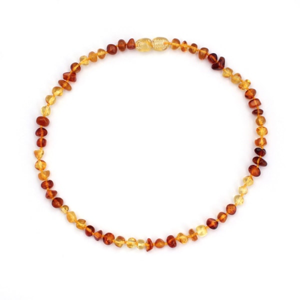 Köp Retro kvinnor naturliga bärnsten pärlstav halsband smycken | Fyndiq