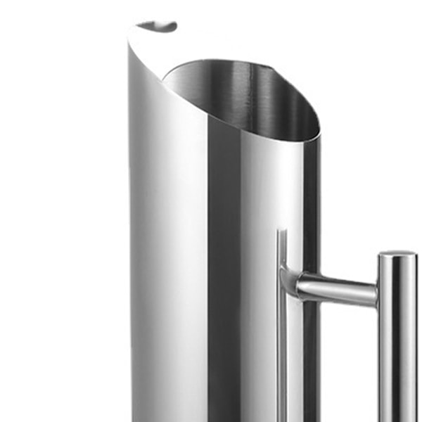 Ergonomisk Vattenkanna i Rostfritt Stål 1,5L med Isbehållare, Fruktkanna för Kalla Drycker, Hållbar Design för Enkel Hällning och Servering