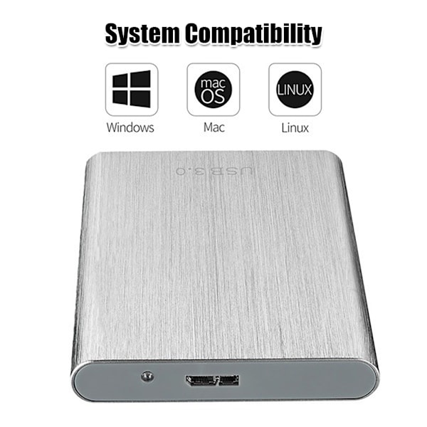 USB 3.0 till SATA Hårddisk Konverterare för 2,5 Tums Externa Hårddiskar med USB 3.0 Datakabel, Kompatibel med Windows och Mac