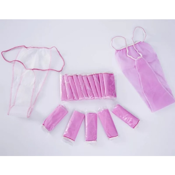 100 st/set Engångsunderkläder Midjeband T-string Bekväma Kvinnor Hygieniska T-string Black