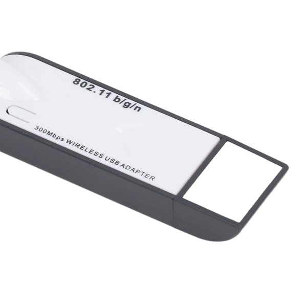 300 Mbps Trådlös USB WiFi-adapter med antenn, IEEE 802.11b/g/n, pålitlig anslutning för hemmakontor och stationära datorer, USB WiFi-dongel för Windows