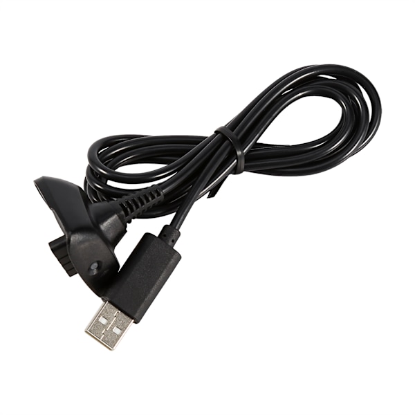 Xbox 360 Trådlös Kontroller USB Laddningskabel 1.5m Svart, 1st Spelkontroll Tillbehörssladd, Hållbar och Kompatibel med XBOX 360