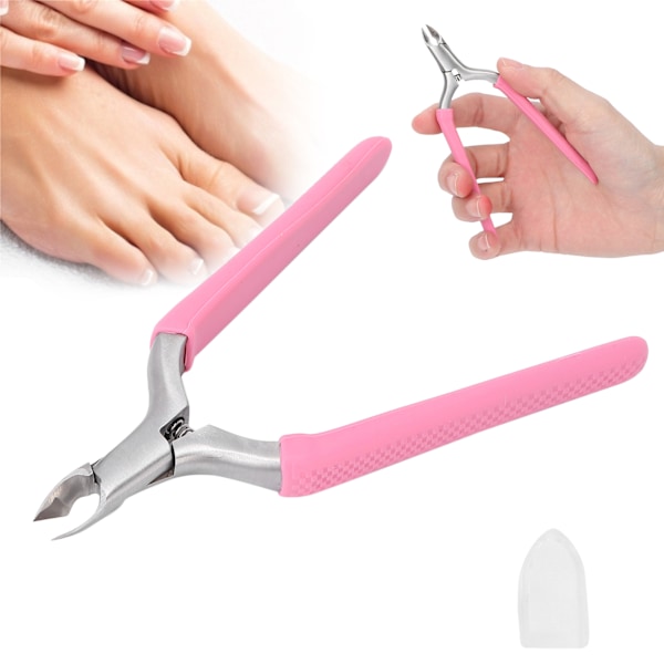 Nagelknipsare i rostfritt stål, tånagelklippare, verktyg för pedikyr och borttagning av förhårdnader, hållbar och skarp för säker och enkel nagelvård