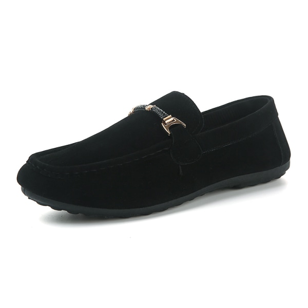 Herr Casual Trendiga Herr Trendiga skor Casual Slip-on Lazy Bean Skor black 39