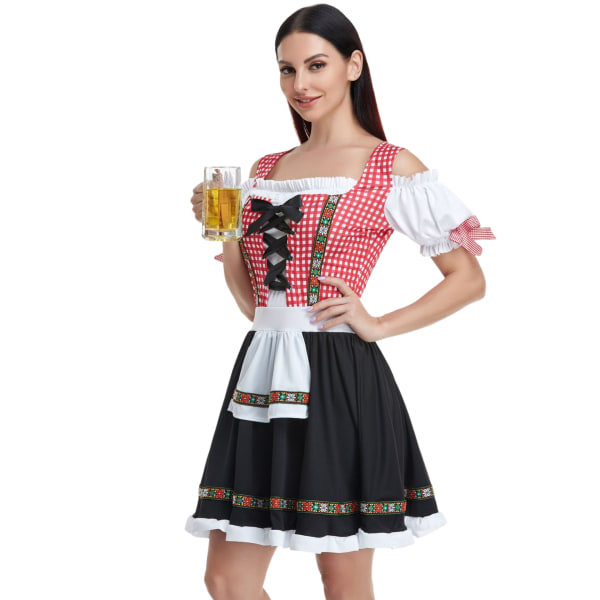 Damernas Temperamentfulla Charmerande Klänningar Kostymer Oktoberfest Mardi Gras Halloween Festdräkter blue L