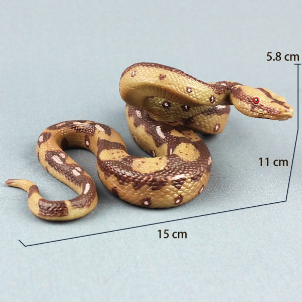 Realistisk Snake Toy Gummi Snake Simulering Python modell som ser Riktig Prank Cobra Halloween Prank Toy För Halloween April Fools Day Festrekvisita