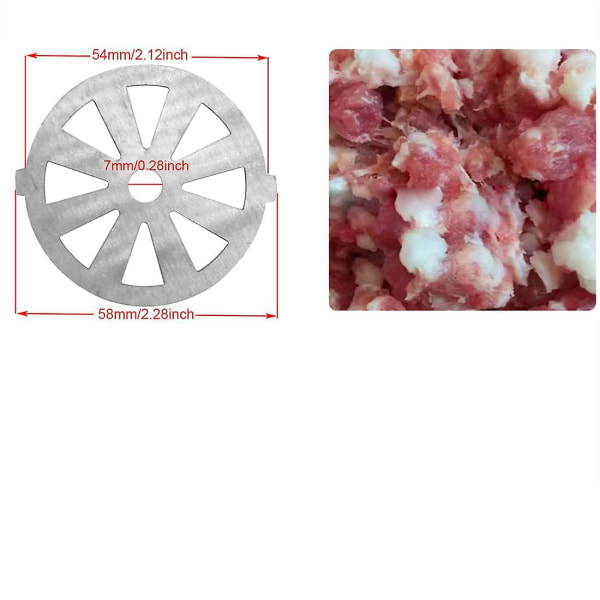 5 delar rostfritt stål köttkvarn plattor skivor för mathackare och köttkvarn maskindelar