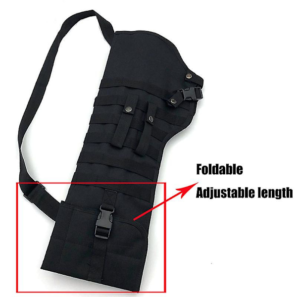 72cm Taktisk Gevärs- och HaGELgevärsfodral Molle Skyddande Väska Airsoft Skytte Jakt Axelholster Militär Armé Långt Vapenpåse waist holster