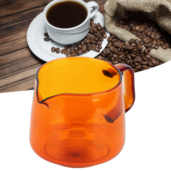 Amber Borosilikatglaskopp 550ml, Delningskopp för Kaffe, Te, Vatten, Hushållsartiklar