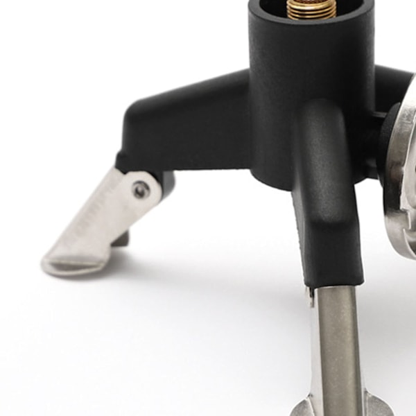 Rostfritt Stål Spis Tripod Stativ Adapter Omvandlingshuvud med Självlåsande Funktion för Utomhus Camping Vandring och Gastank Stabilisator