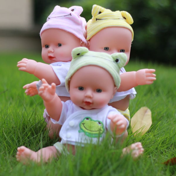 Mjuk Vinyl Babydocka Leksak 30cm Livsliknande Realistisk Babydocka för Barn Pojkar Flickor, Mjuk och Gosig Leksak för Barn