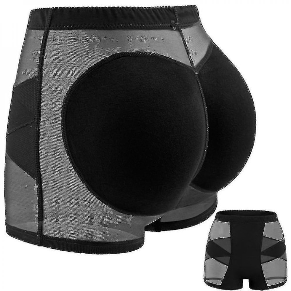 Damer Butt Lift Trosor Body Shaper Byxor Hip Enhancer Trosa Butt Lift Underkläder svart 2XL