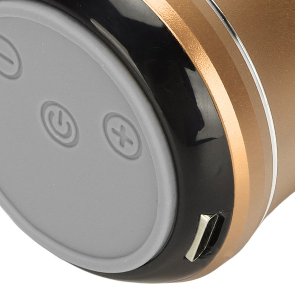 Vattentät Mini Bluetooth-högtalare IP67 Bärbar Trådlös Högtalare med Basradiator Automatisk Anslutning Guld för Duschrum Cykel Bil
