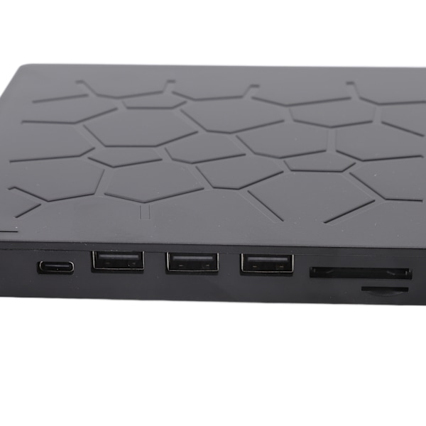 Ultratunn 6-i-1 Extern DVD-enhet USB3.0 Typ C för Laptop Dator, CD DVD-brännare, Kompatibel med Windows Mac Linux