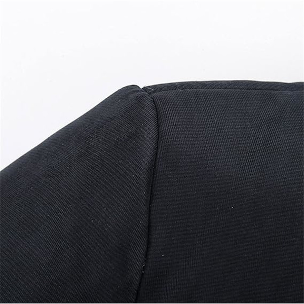 Herrarnas Vinterjacka Parkas Pälskrage Tjock Varm Jacka Casual Stor Storlek Herrarnas Rock black 7XL