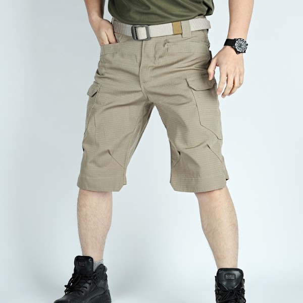 Taktiska byxor Herr Shorts Kamouflagebyxor byxor Arbetsbyxor Höst Outdoor Flerficksbyxor IX7 militärbyxor Vattentät black 5XL