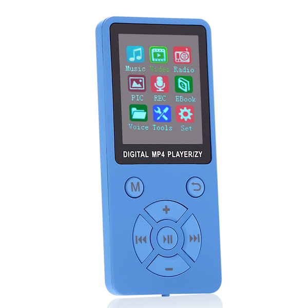 Mini LCD-skärm MP4-mediaspelare, Ultratunn 32G TF-kortsupport, FM, E-bok, 2,4 tum Display, Bärbar mediaspelare för barn och vuxna