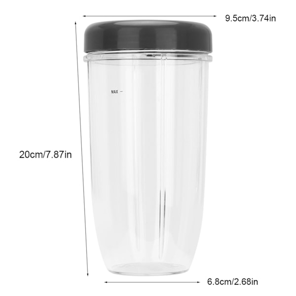 Nutri Bullet 900W Blender Tillbehörssats, 32OZ Koppslock Blenderdel för Nutri Bullet Blender, Hållbar och BPA-fri, Lätt att Rengöra
