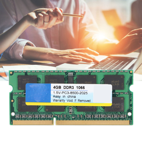 DDR3 4GB 1066MHz PC3-8500 RAM-minne 204PIN 1.5V Kompatibel med Laptop Notebook PC-datorer