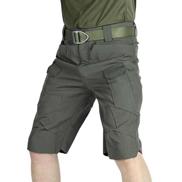 Taktiska byxor Herr Shorts Kamouflagebyxor byxor Arbetsbyxor Höst Outdoor Flerficksbyxor IX7 militärbyxor Vattentät green 5XL