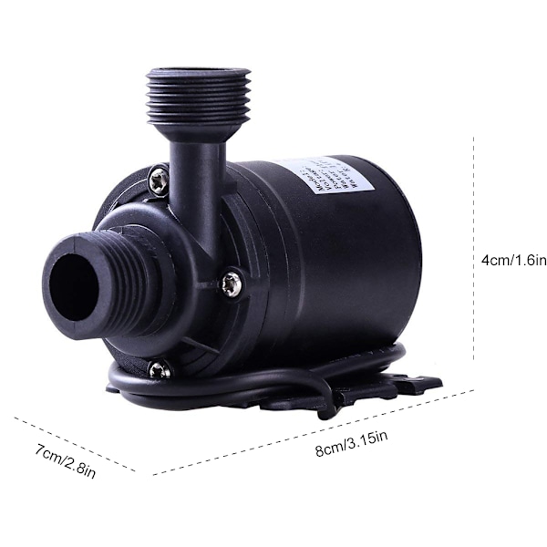 12V Högpresterande Borstlös Submersible Vattenpump 800L/H Låg Ljudnivå Långvarig Hållbar Design för Akvarium och Damm